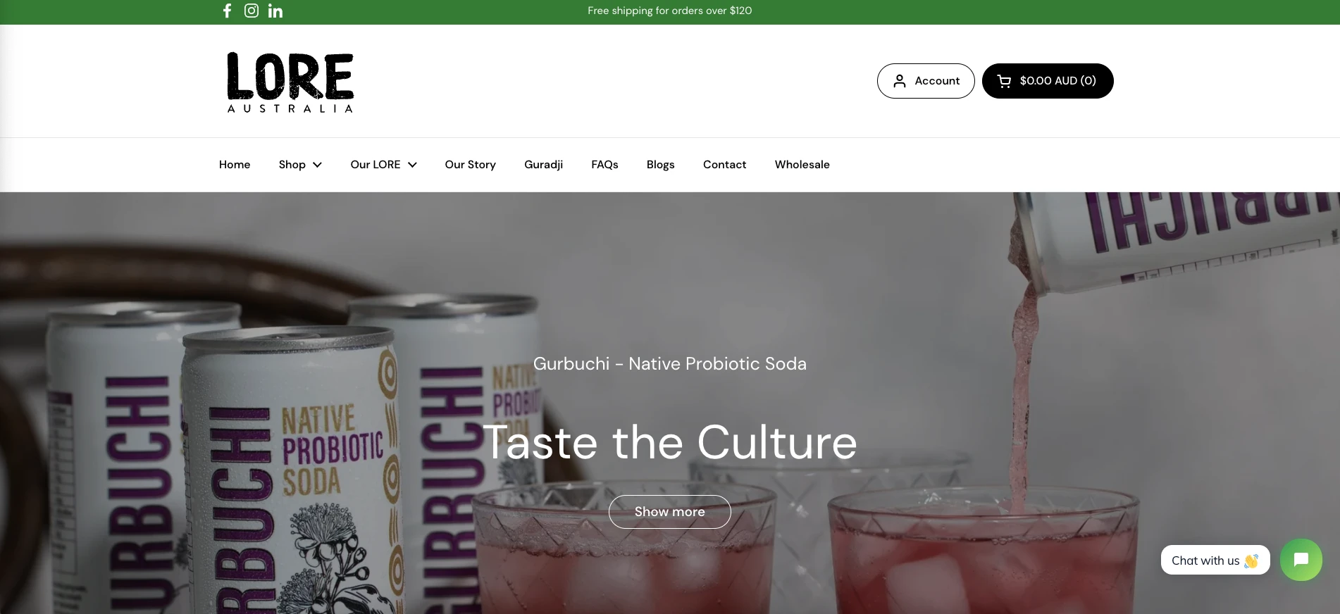 Lore Australia Bigin CRM implementation integrated with Shopify storefront